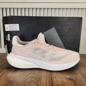 Adidas Supernova 3 Womens Size 8.5 Pink White Running Gym Sneakers Shoes IE4342